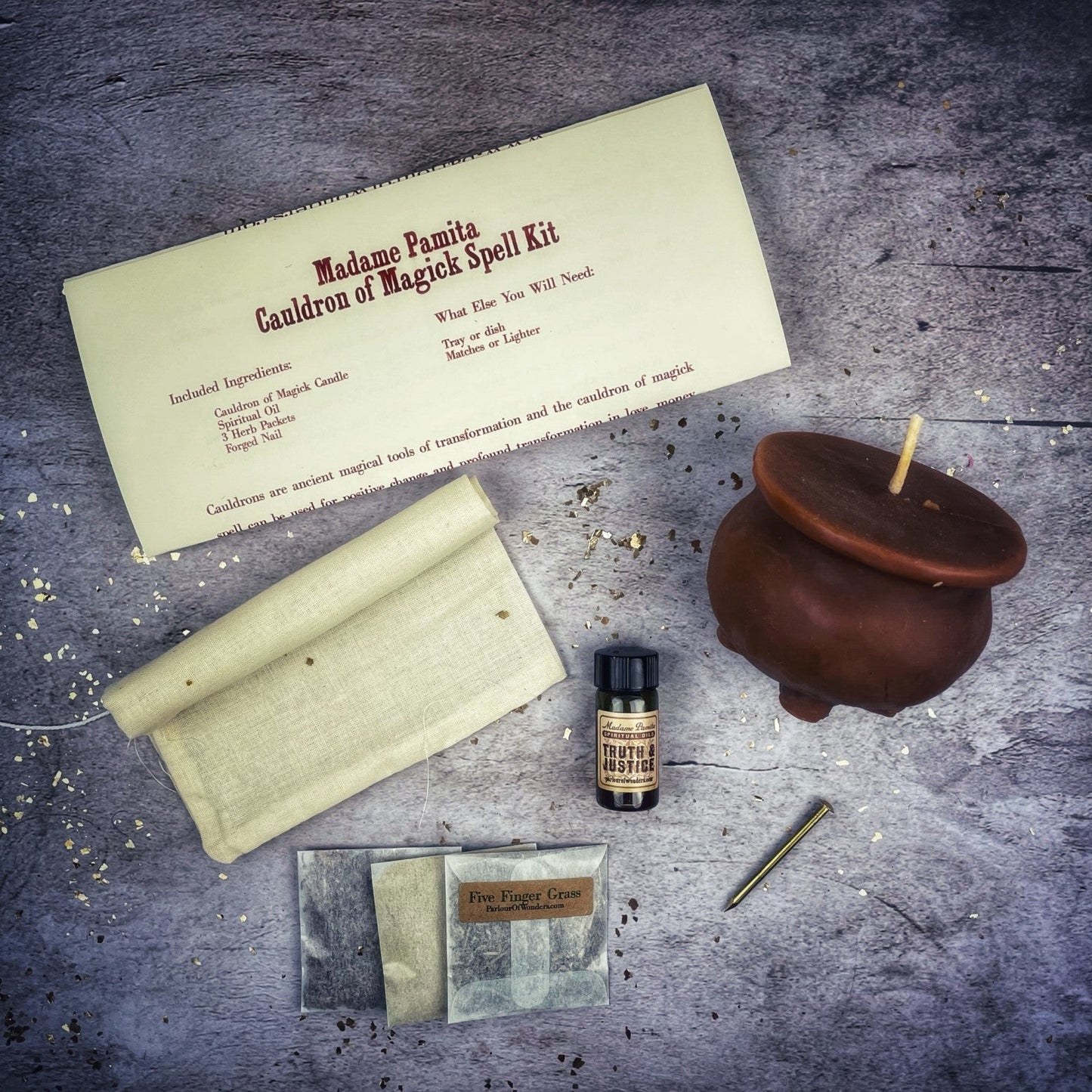 Cauldron of Magick Candle Spell Kit - Northern Magick Supplies
