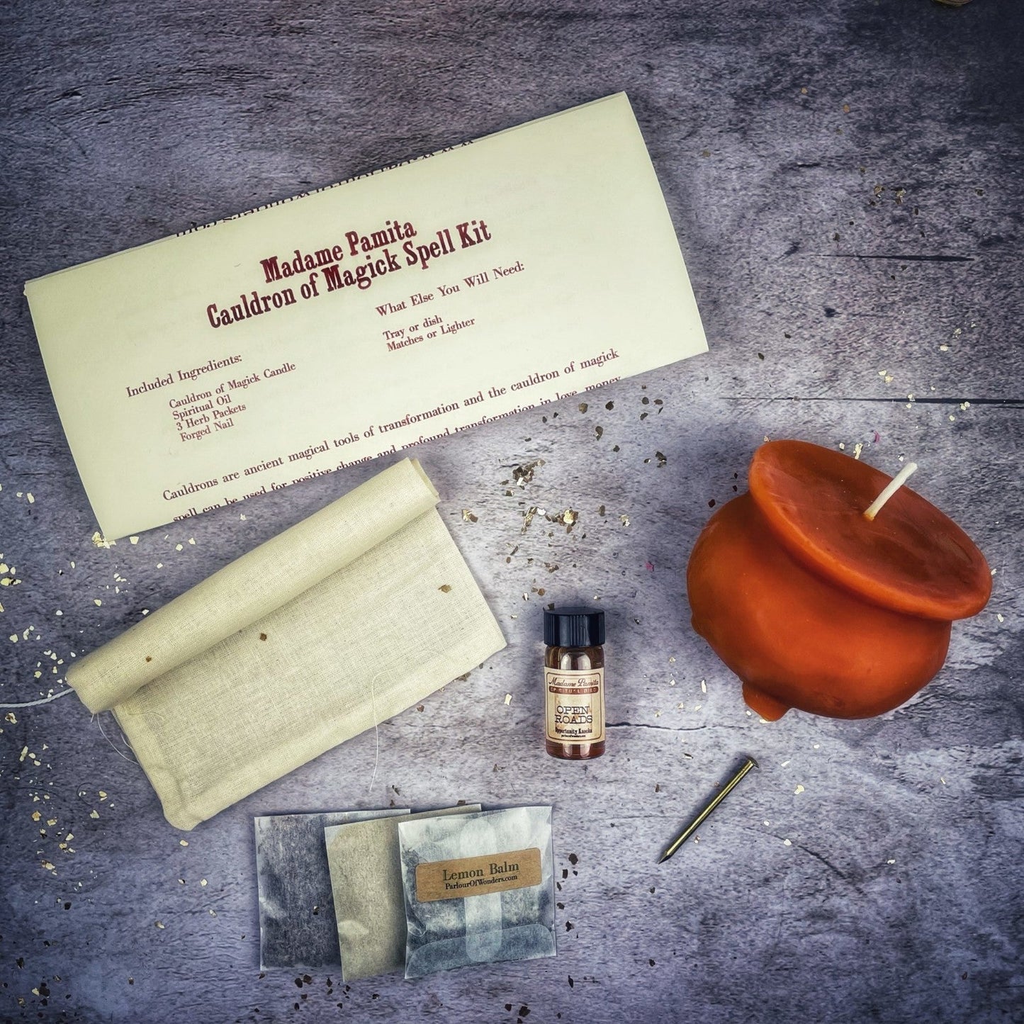 Cauldron of Magick Candle Spell Kit - Northern Magick Supplies