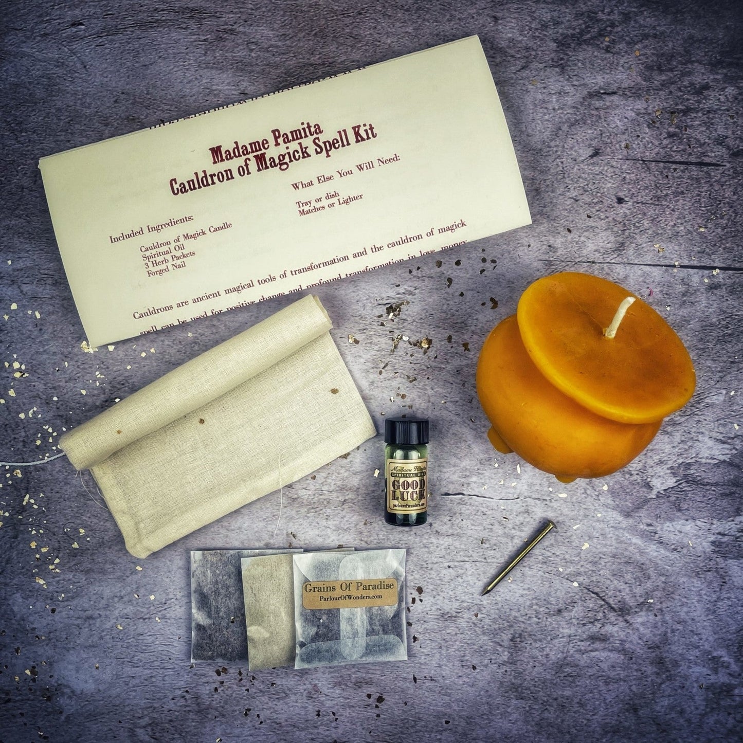 Cauldron of Magick Candle Spell Kit - Northern Magick Supplies