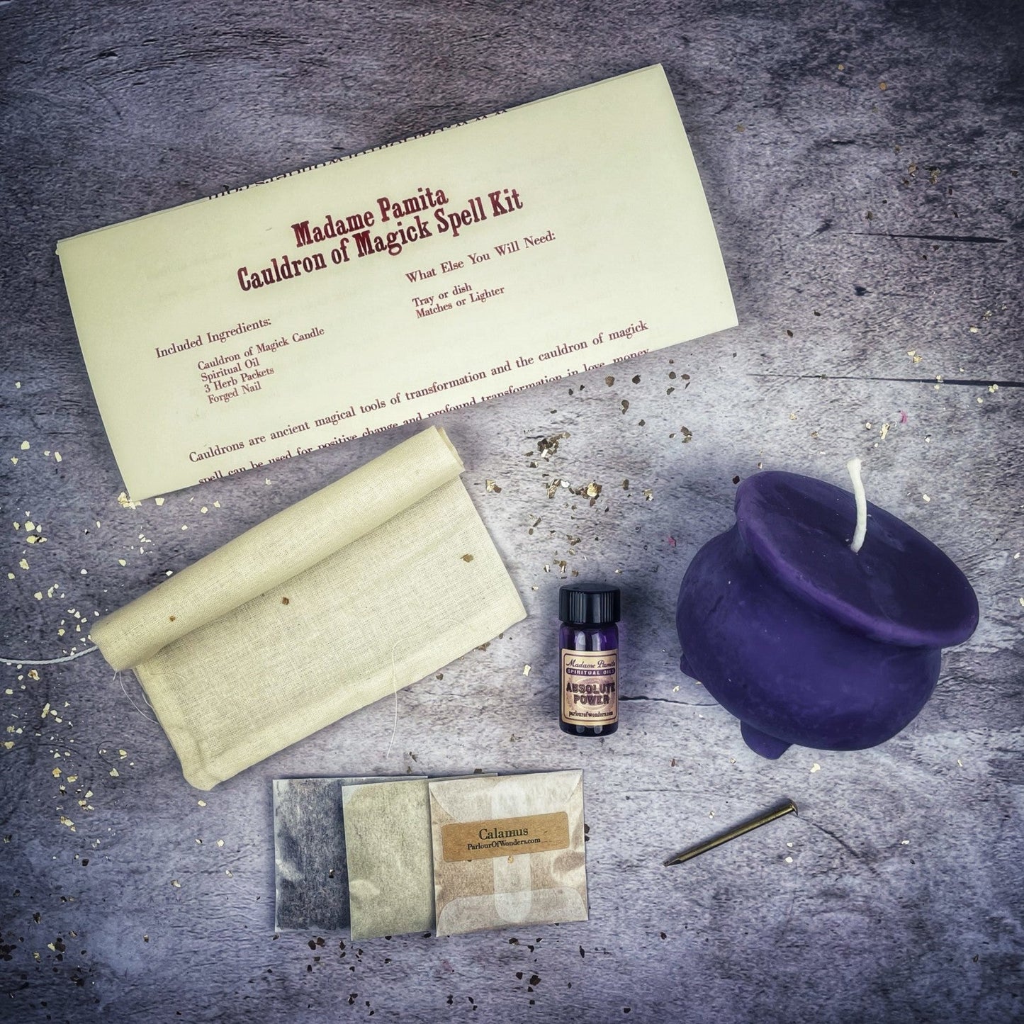 Cauldron of Magick Candle Spell Kit - Northern Magick Supplies