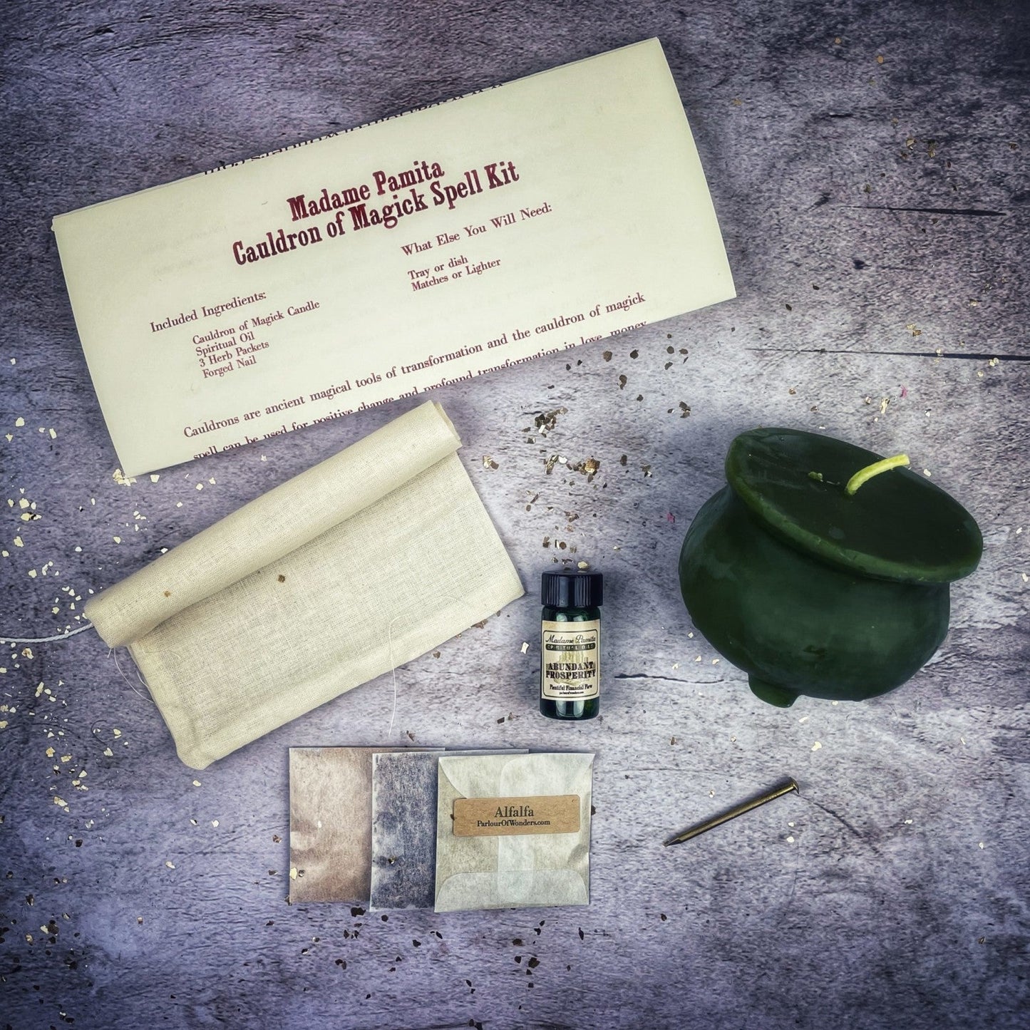 Cauldron of Magick Candle Spell Kit - Northern Magick Supplies