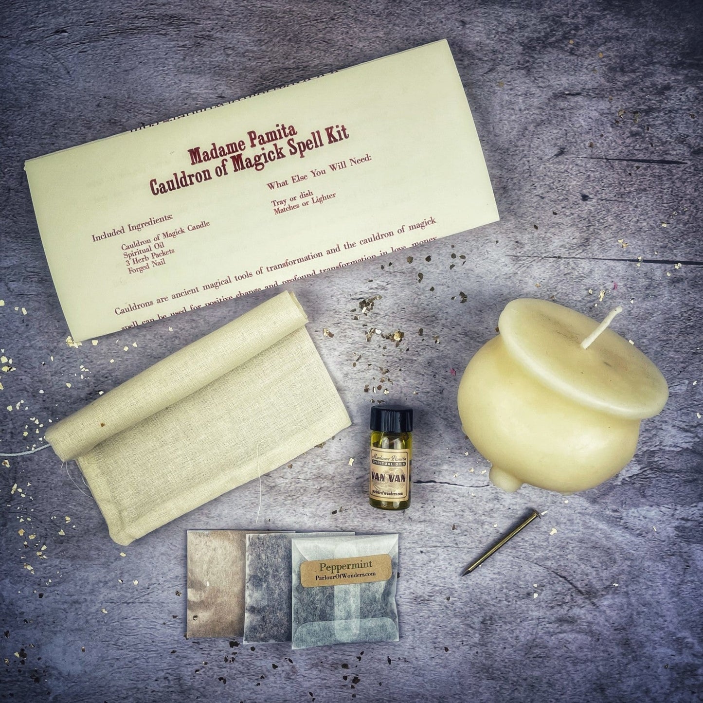 Cauldron of Magick Candle Spell Kit - Northern Magick Supplies