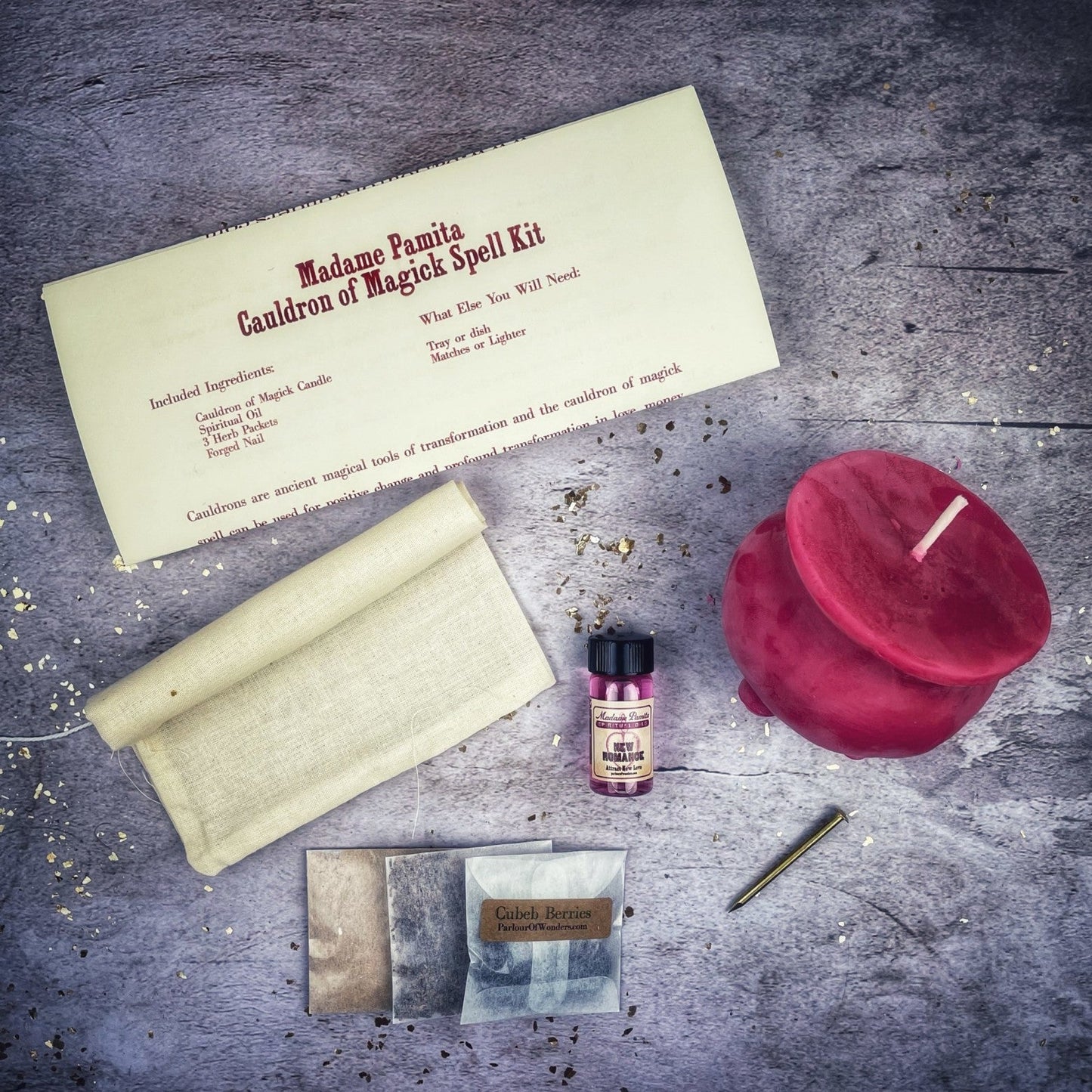 Cauldron of Magick Candle Spell Kit - Northern Magick Supplies