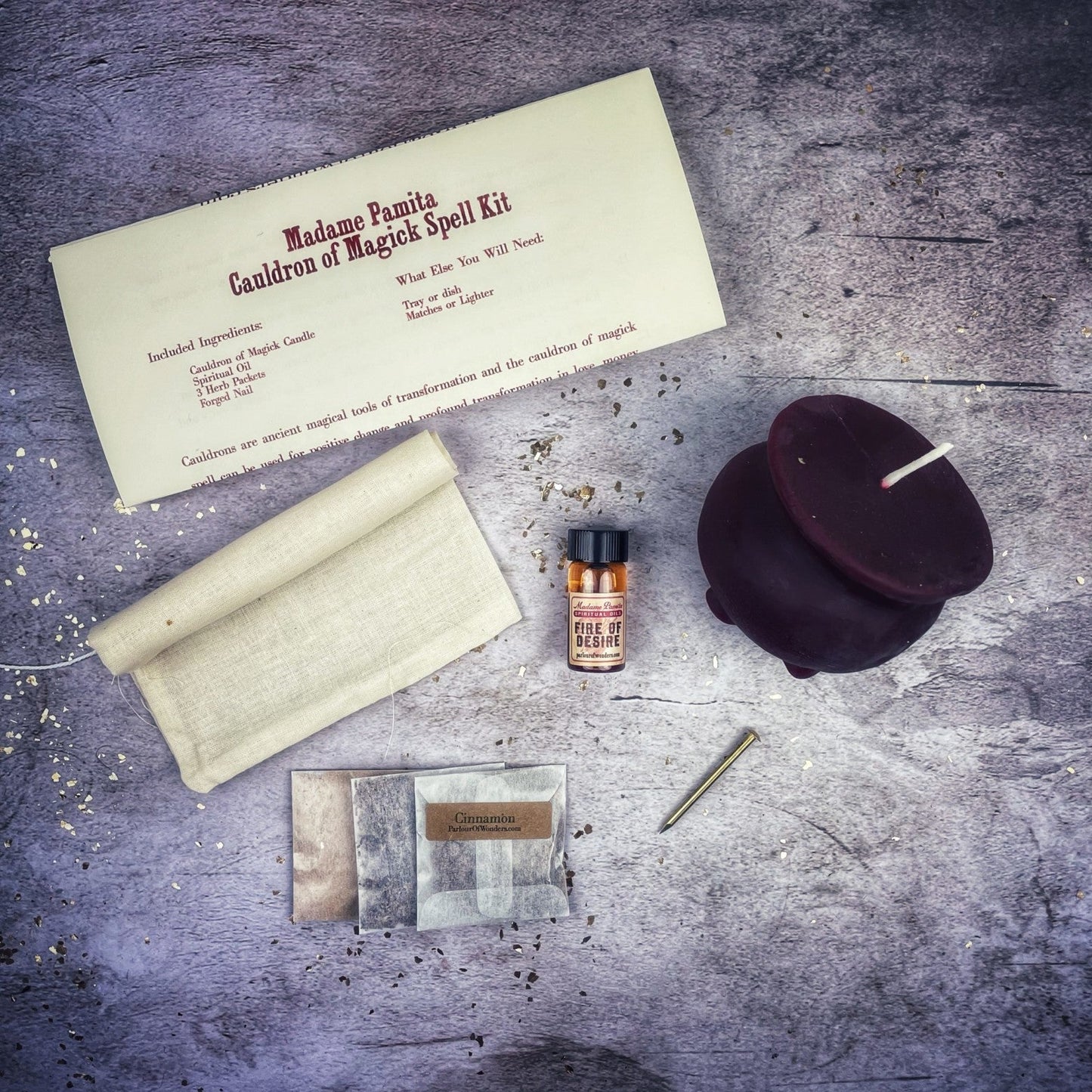 Cauldron of Magick Candle Spell Kit - Northern Magick Supplies