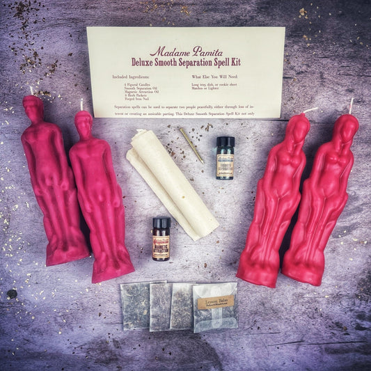 Deluxe Smooth Separation Candle Spell Kit - Female/Male - Northern Magick Supplies