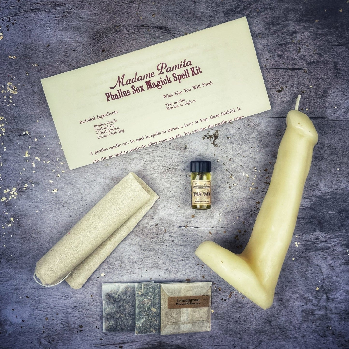 Phallus Sex Magick Candle Spell Kit - Northern Magick Supplies