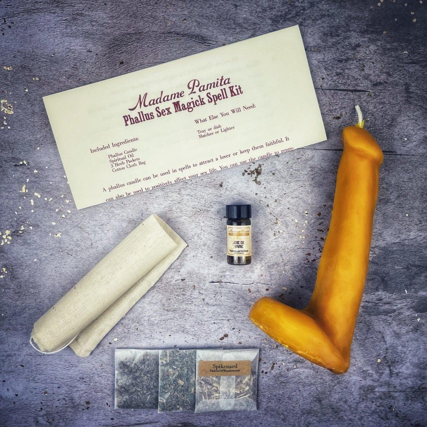 Phallus Sex Magick Candle Spell Kit - Northern Magick Supplies