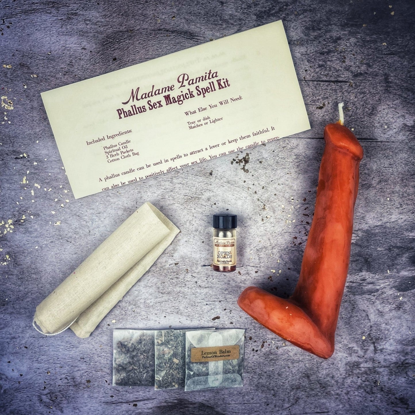 Phallus Sex Magick Candle Spell Kit - Northern Magick Supplies