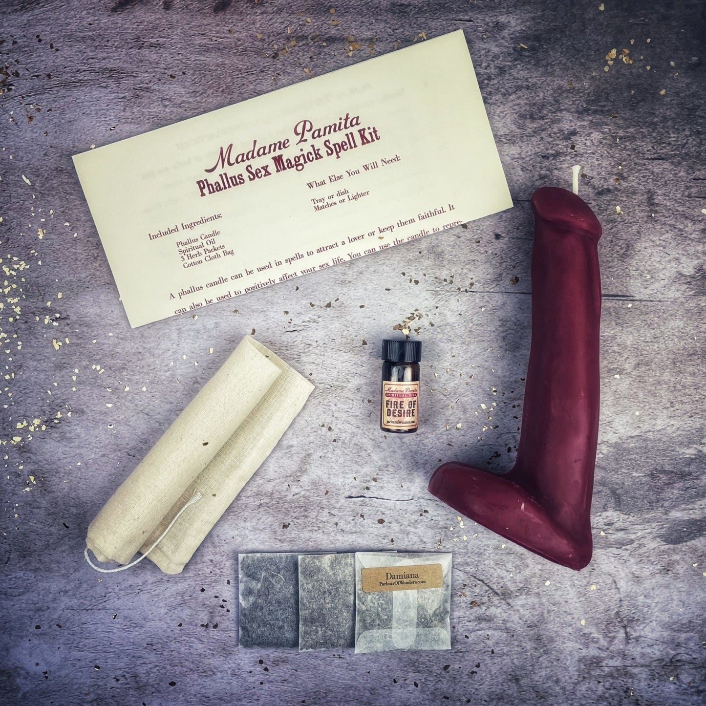 Phallus Sex Magick Candle Spell Kit - Northern Magick Supplies