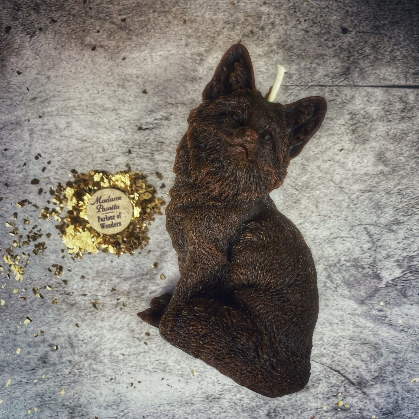 Beeswax Fast Fox Spell Candle - Quick Results & Cunning Magic