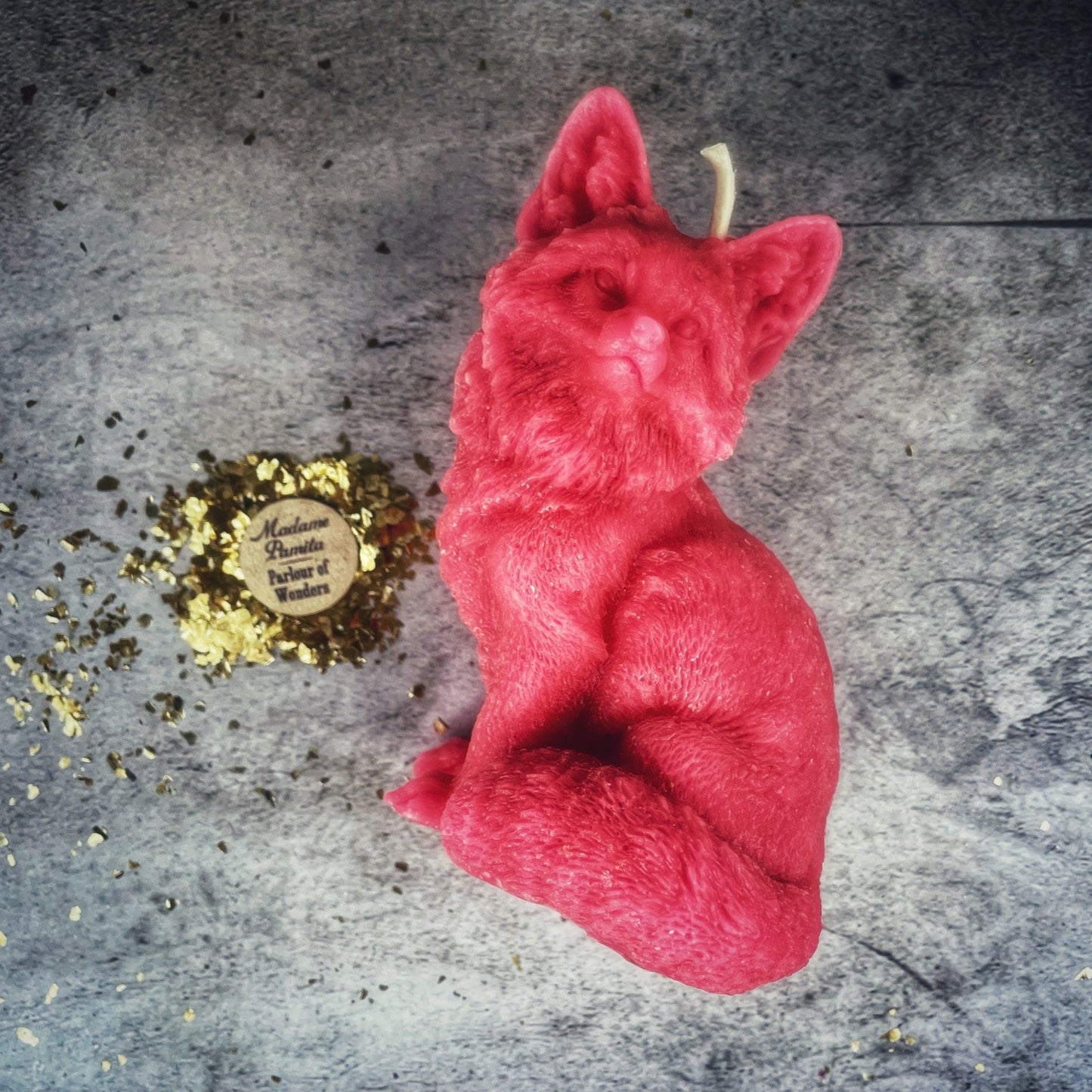 Beeswax Fast Fox Spell Candle - Quick Results & Cunning Magic