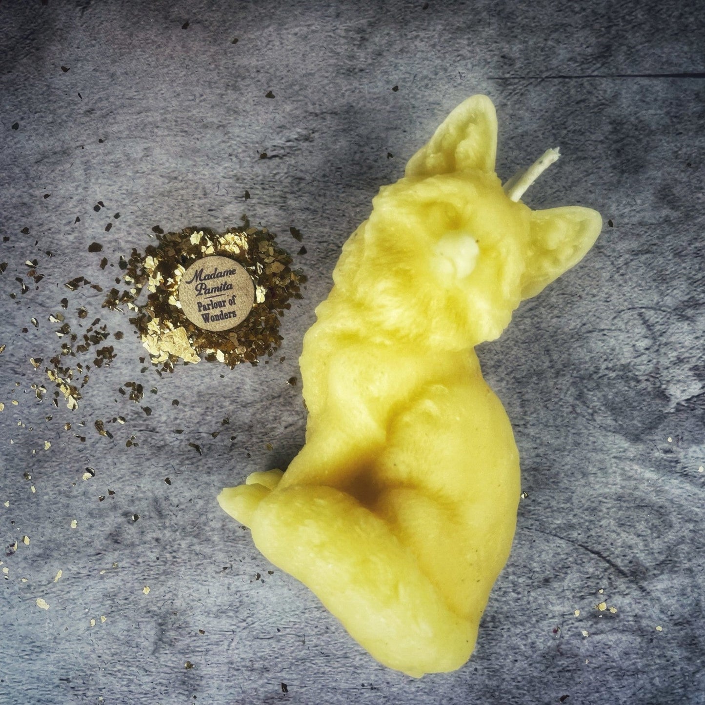 Beeswax Fast Fox Spell Candle - Quick Results & Cunning Magic