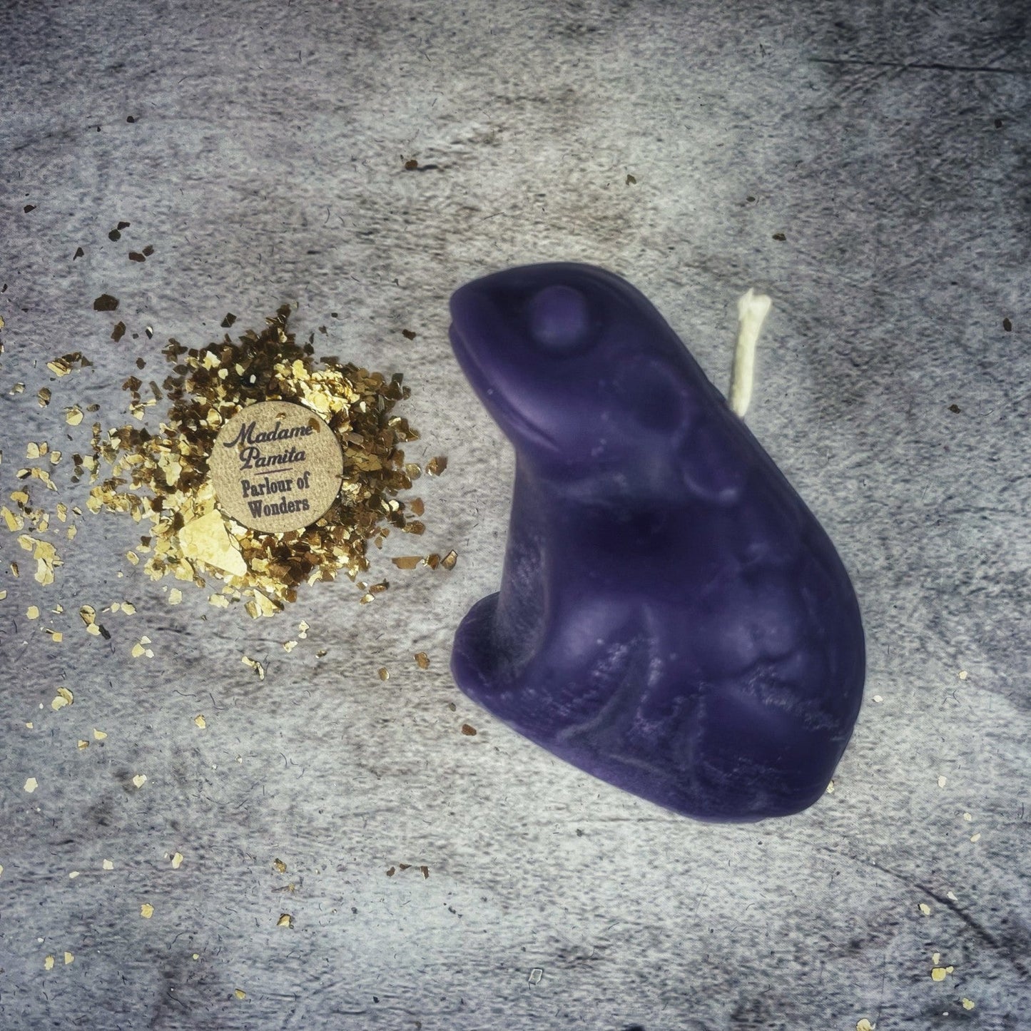 Beeswax Lucky Money Frog Spell Candle - Northern Magick Supplies