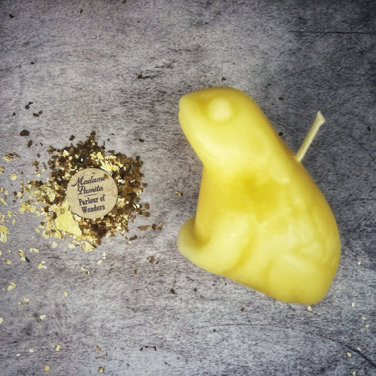 Beeswax Lucky Money Frog Spell Candle - Northern Magick Supplies