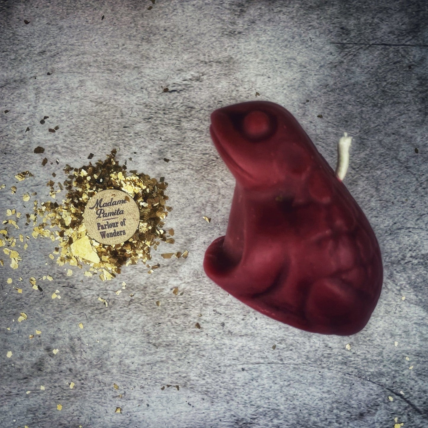 Beeswax Lucky Money Frog Spell Candle - Northern Magick Supplies