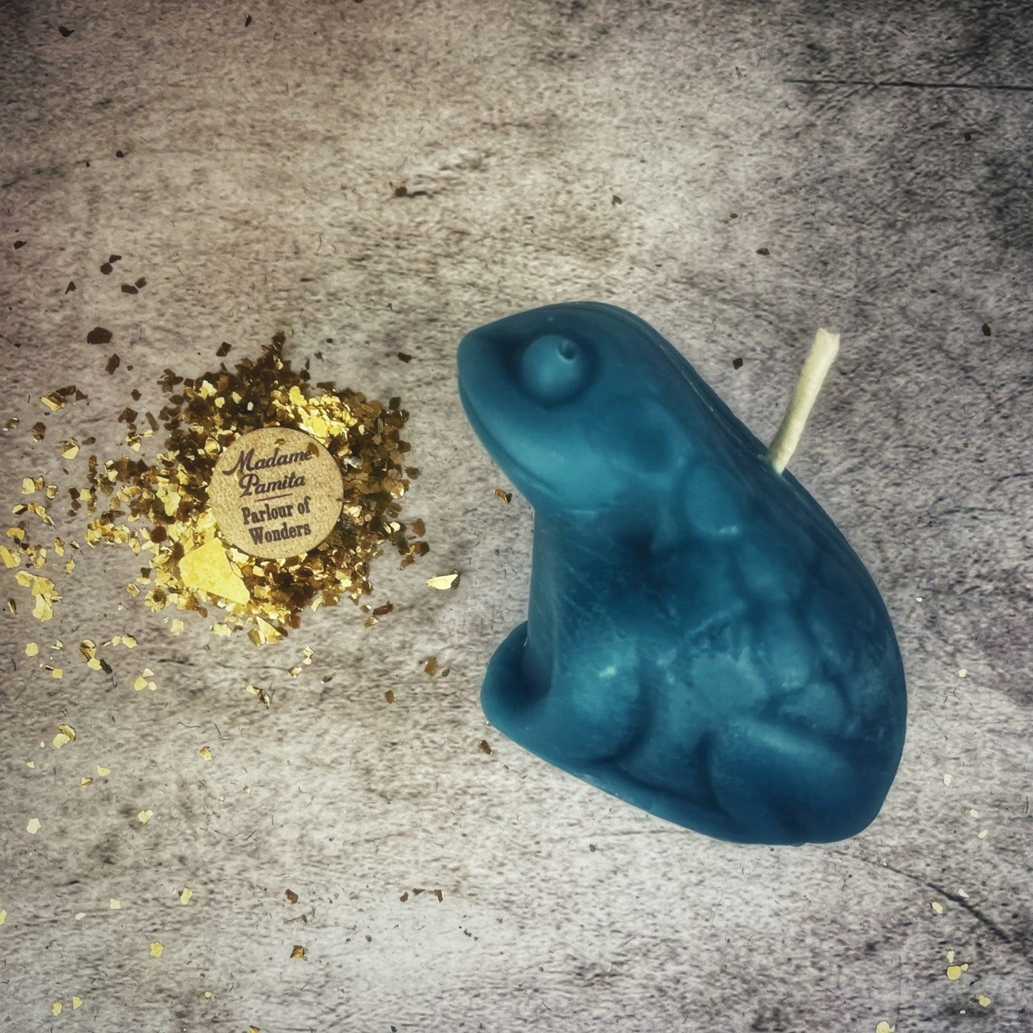 Beeswax Lucky Money Frog Spell Candle - Northern Magick Supplies