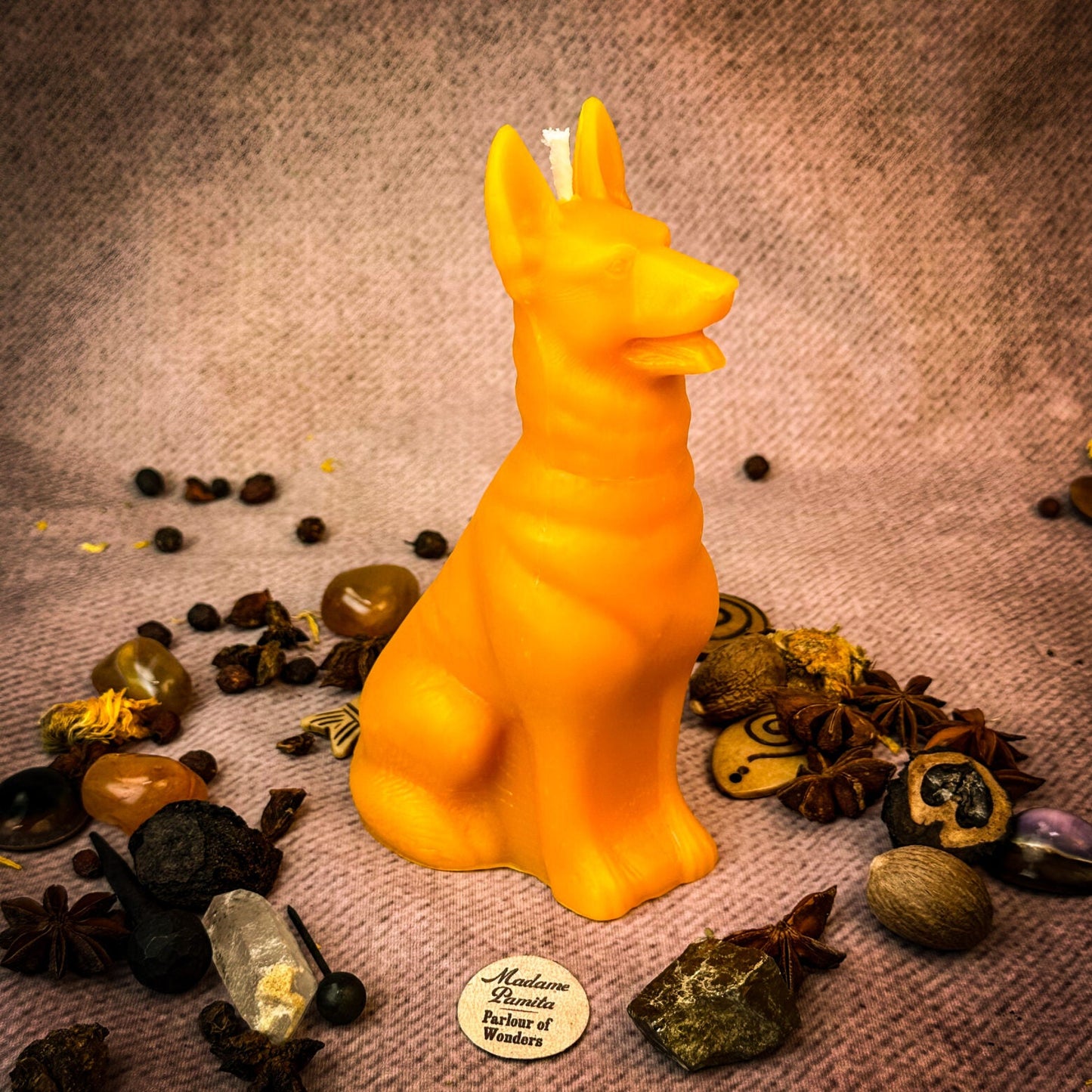 Beeswax Faithful Dog Spell Candle - Northern Magick Supplies