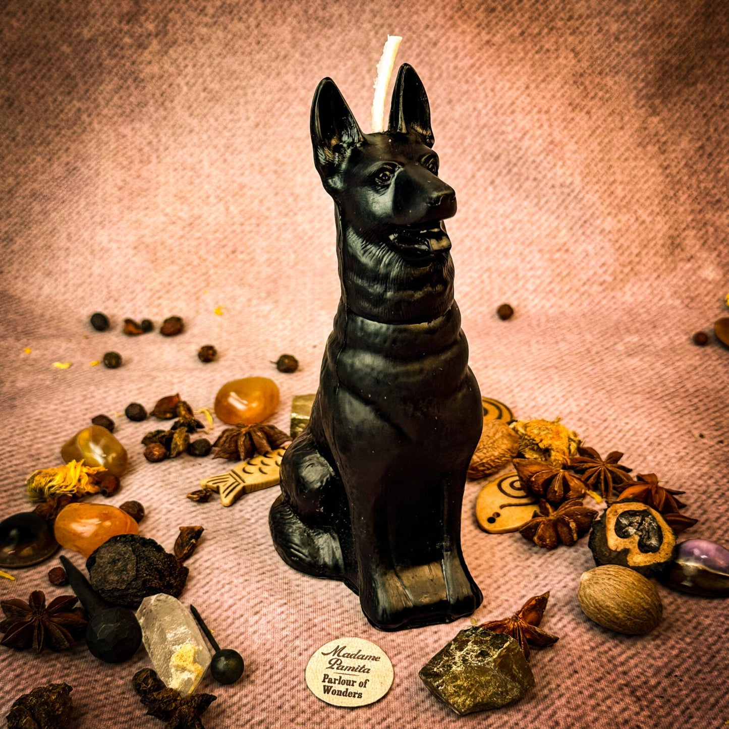Beeswax Faithful Dog Spell Candle - Northern Magick Supplies
