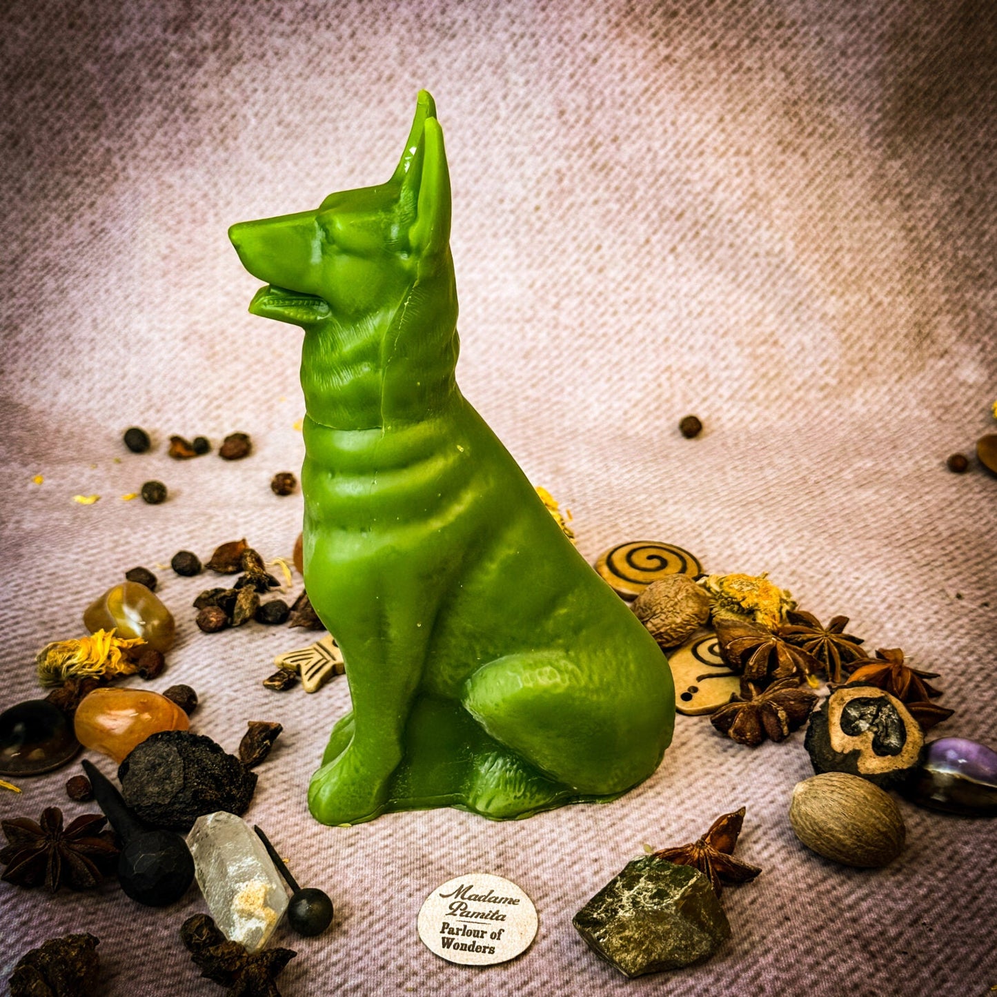 Beeswax Faithful Dog Spell Candle - Northern Magick Supplies
