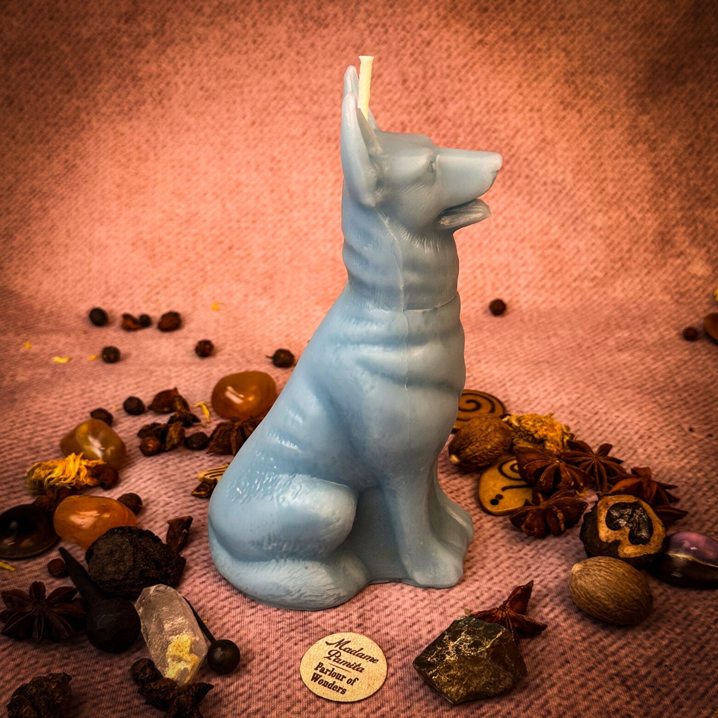 Beeswax Faithful Dog Spell Candle - Northern Magick Supplies