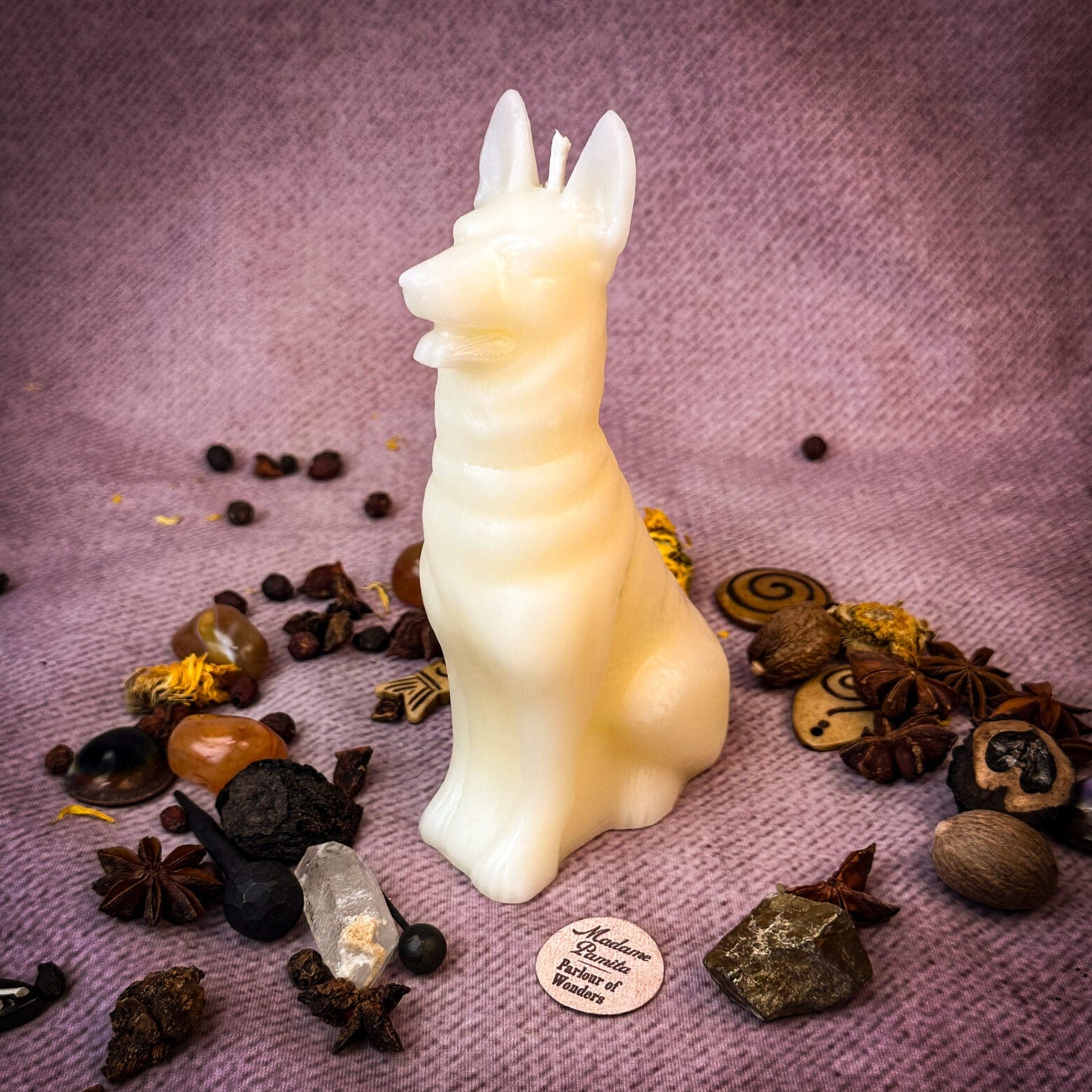 Beeswax Faithful Dog Spell Candle - Northern Magick Supplies