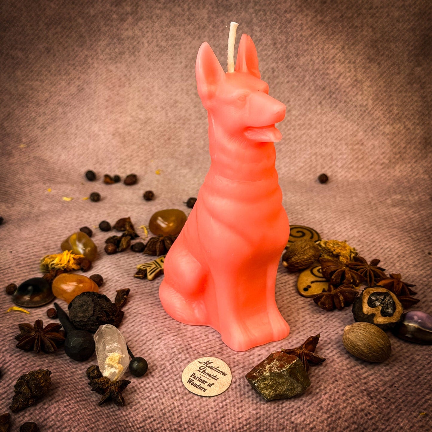 Beeswax Faithful Dog Spell Candle - Northern Magick Supplies