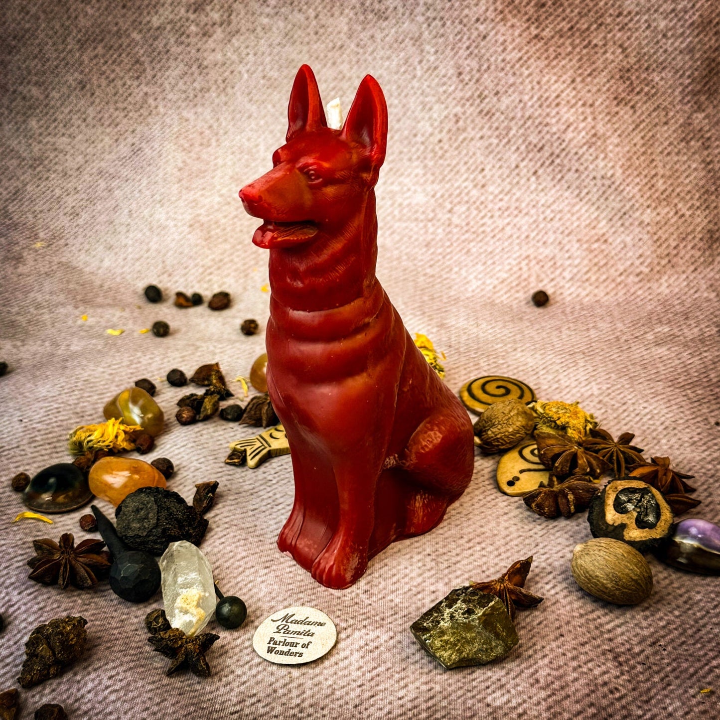Beeswax Faithful Dog Spell Candle - Northern Magick Supplies