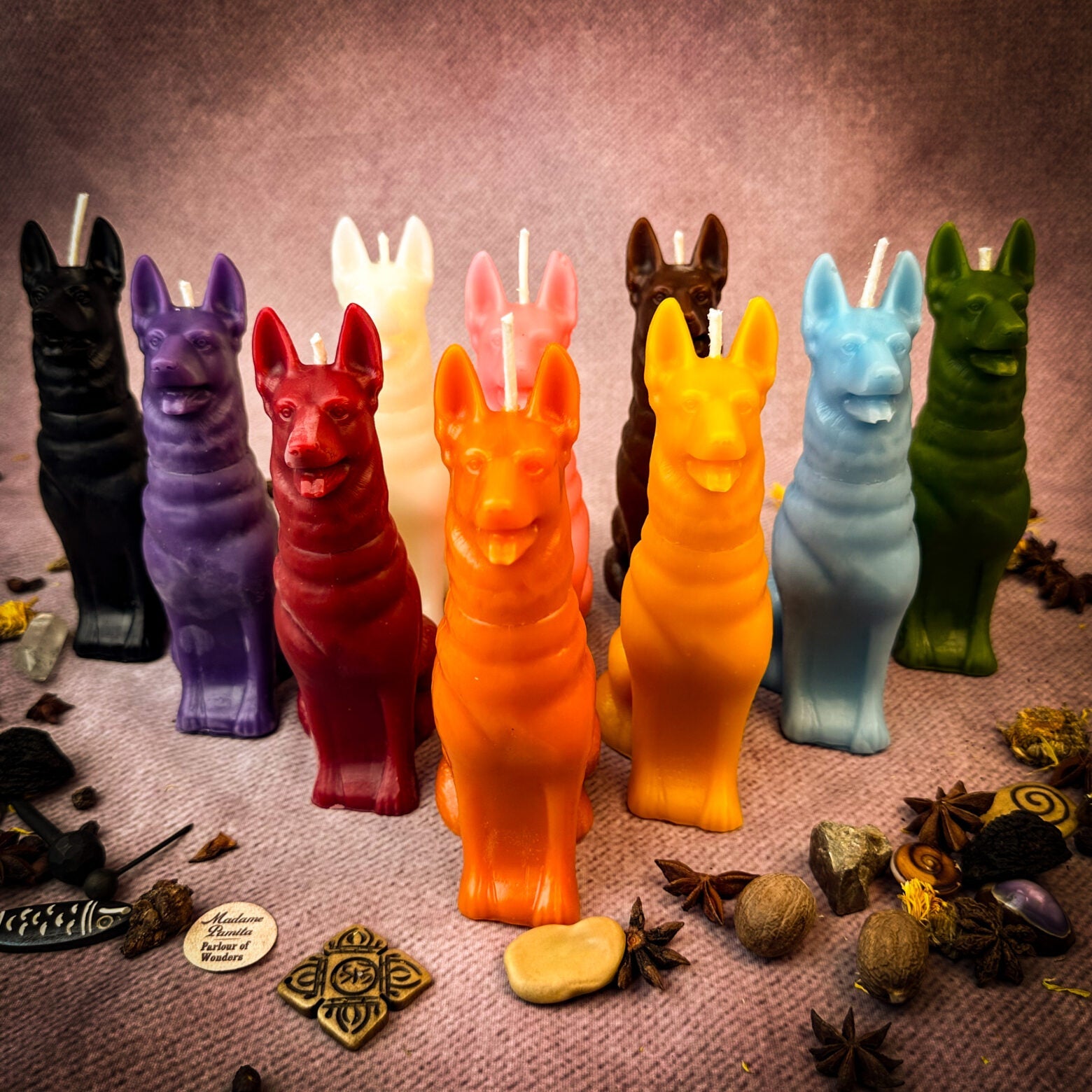 Beeswax Faithful Dog Spell Candle - Northern Magick Supplies