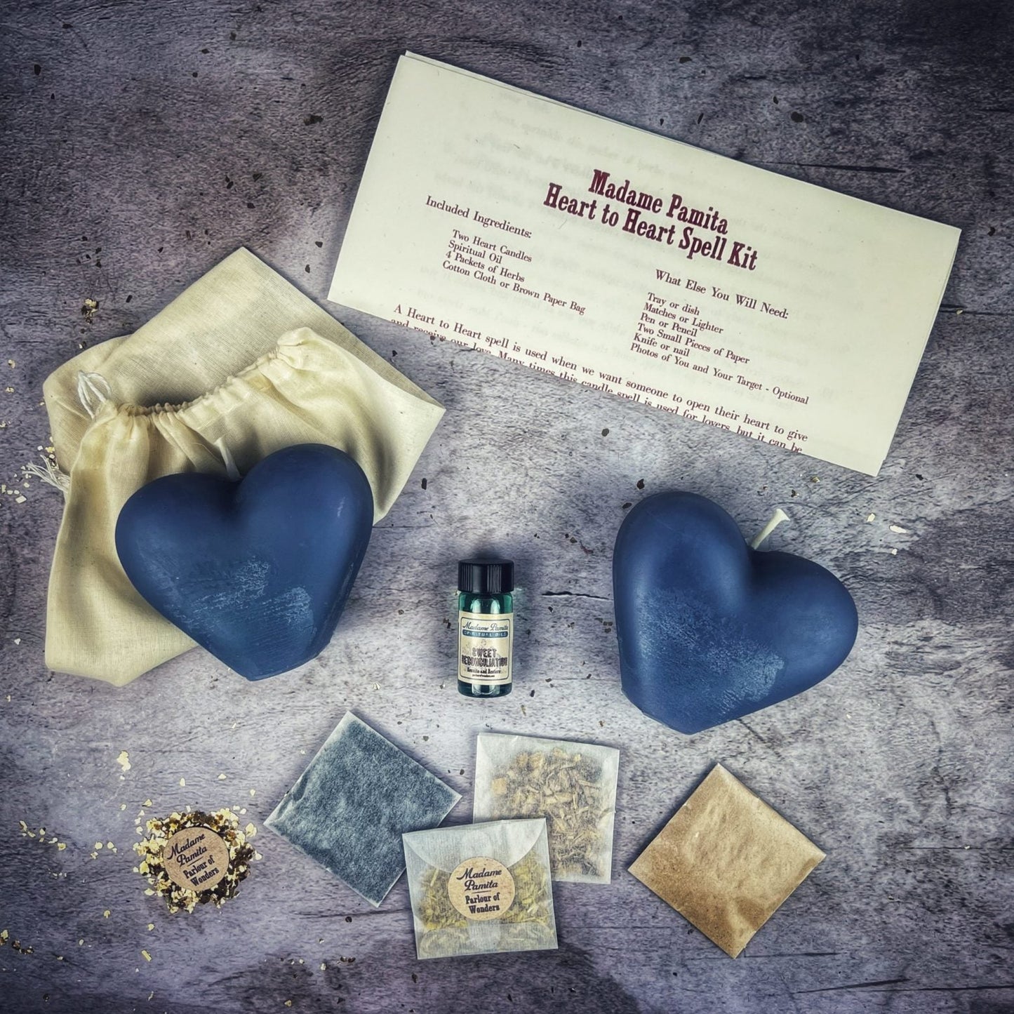 Heart to Heart Candle Spell Kit - Northern Magick Supplies