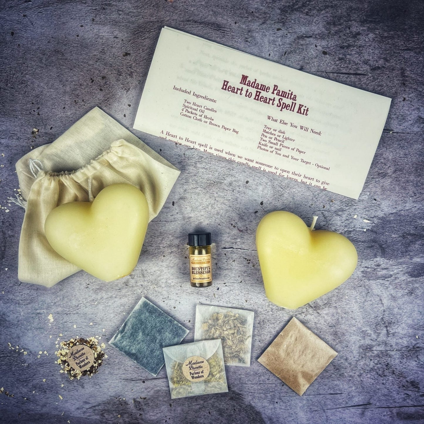 Heart to Heart Candle Spell Kit - Northern Magick Supplies