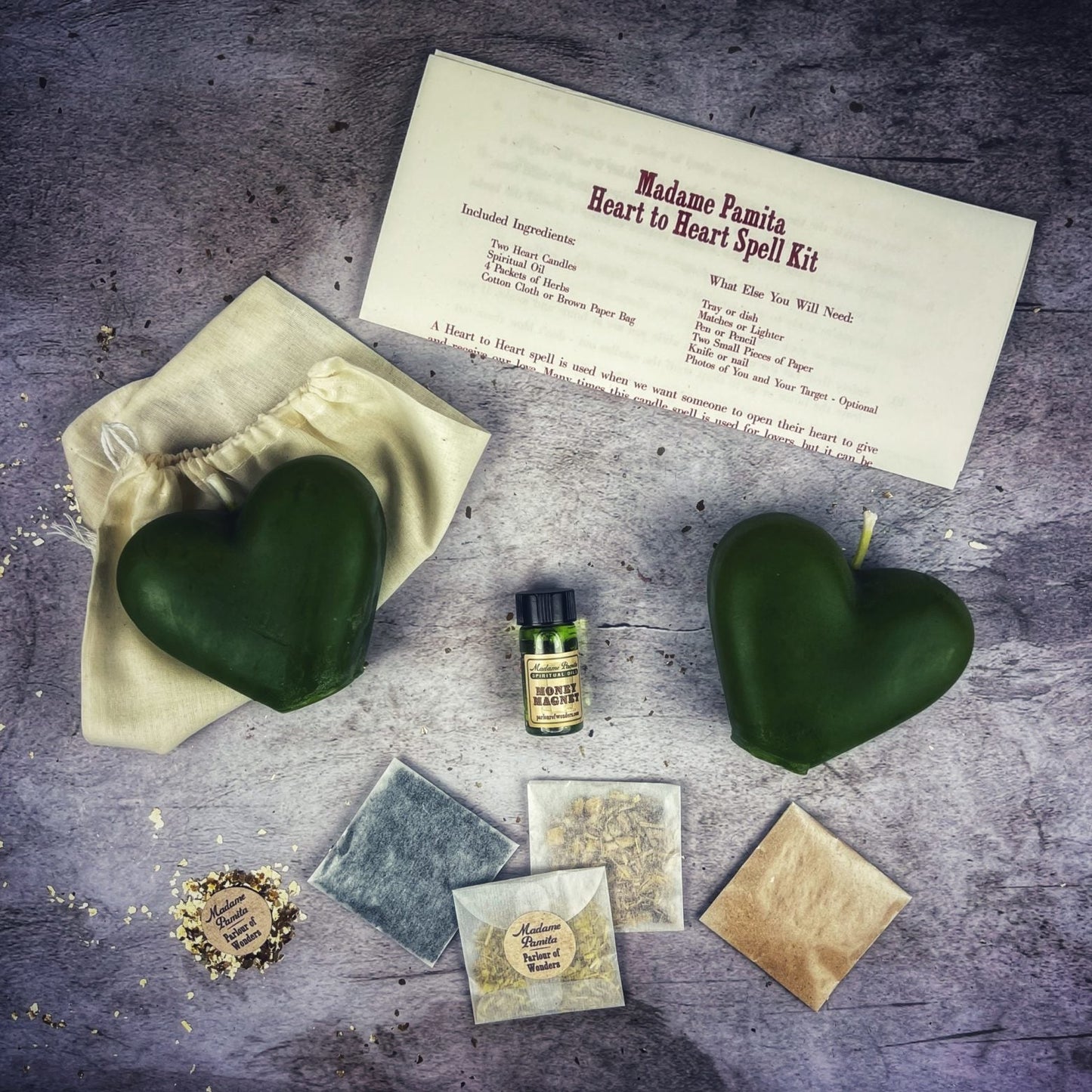 Heart to Heart Candle Spell Kit - Northern Magick Supplies