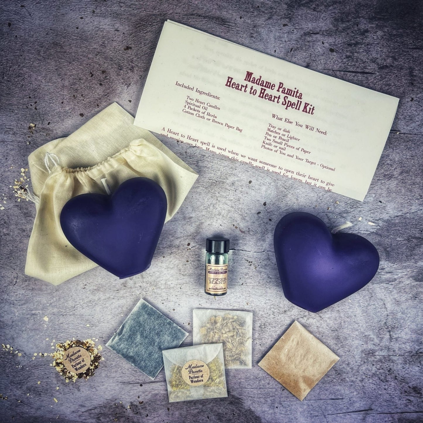 Heart to Heart Candle Spell Kit - Northern Magick Supplies