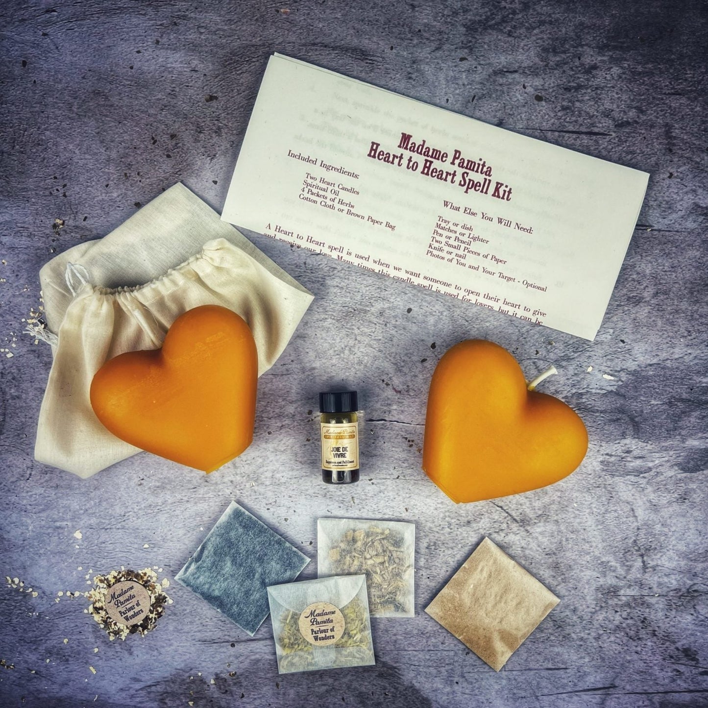Heart to Heart Candle Spell Kit - Northern Magick Supplies