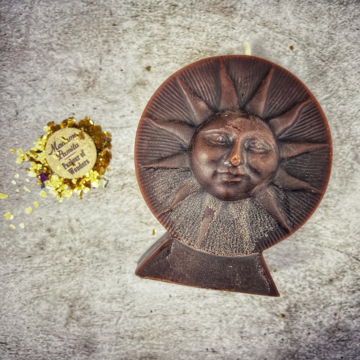 Beeswax Shining Sun Spell Candle - Northern Magick Supplies