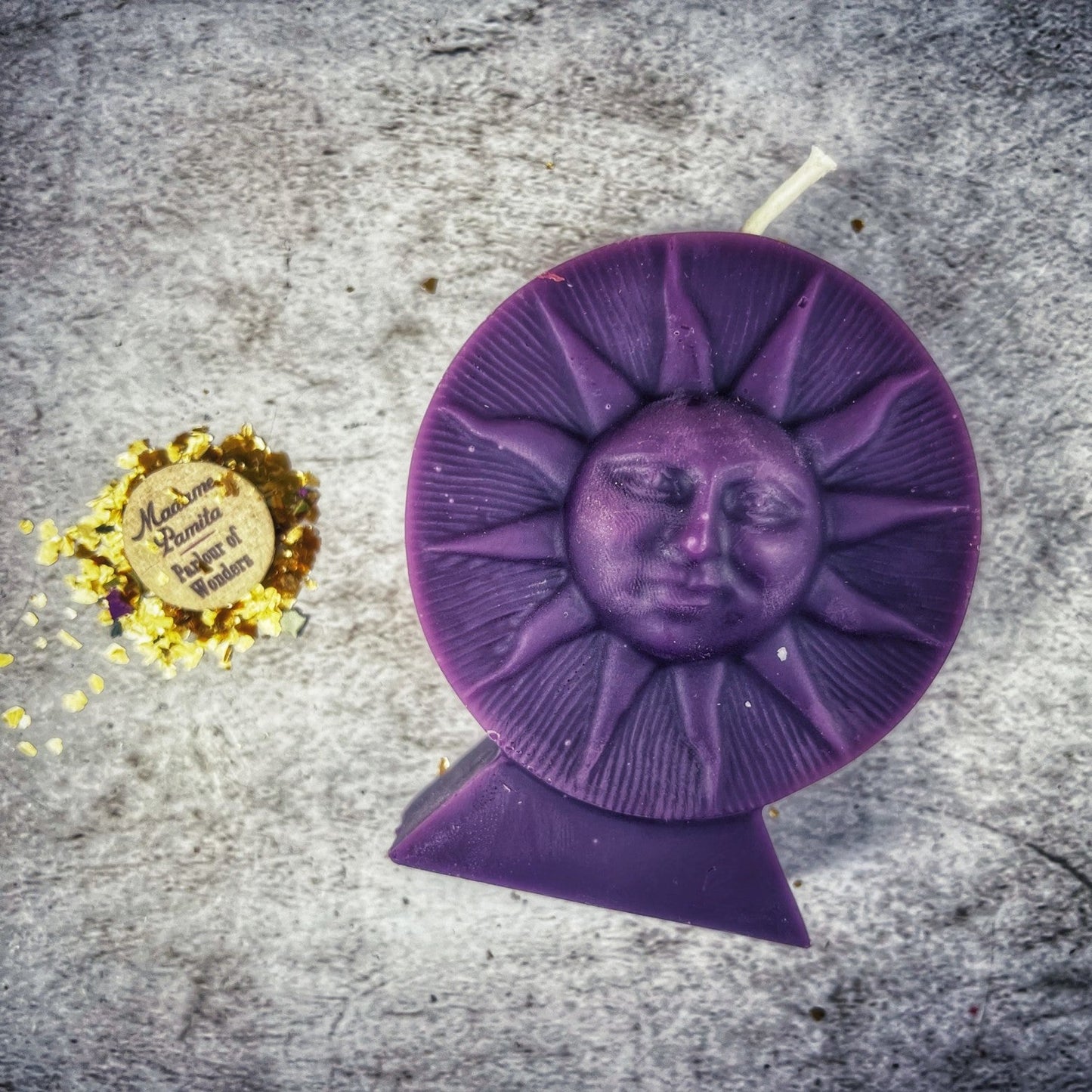 Beeswax Shining Sun Spell Candle - Northern Magick Supplies