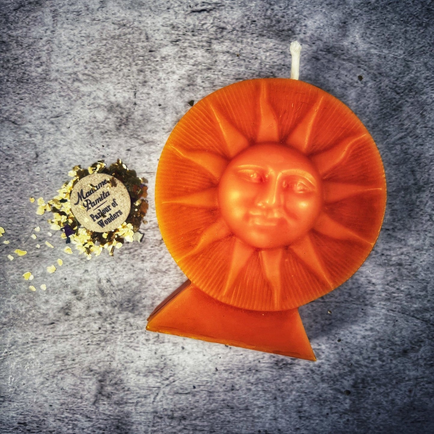 Beeswax Shining Sun Spell Candle - Northern Magick Supplies