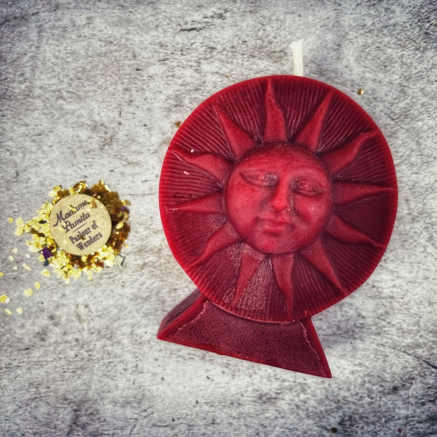 Beeswax Shining Sun Spell Candle - Northern Magick Supplies