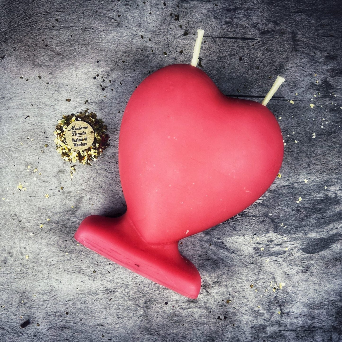Beeswax Twin Flame Love Spell Candle - Soul Mate & True Love Magic - Northern Magick Supplies