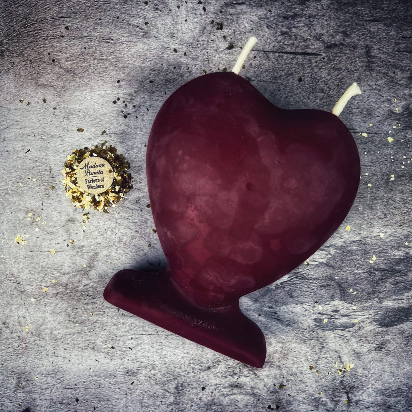 Beeswax Twin Flame Love Spell Candle - Soul Mate & True Love Magic - Northern Magick Supplies