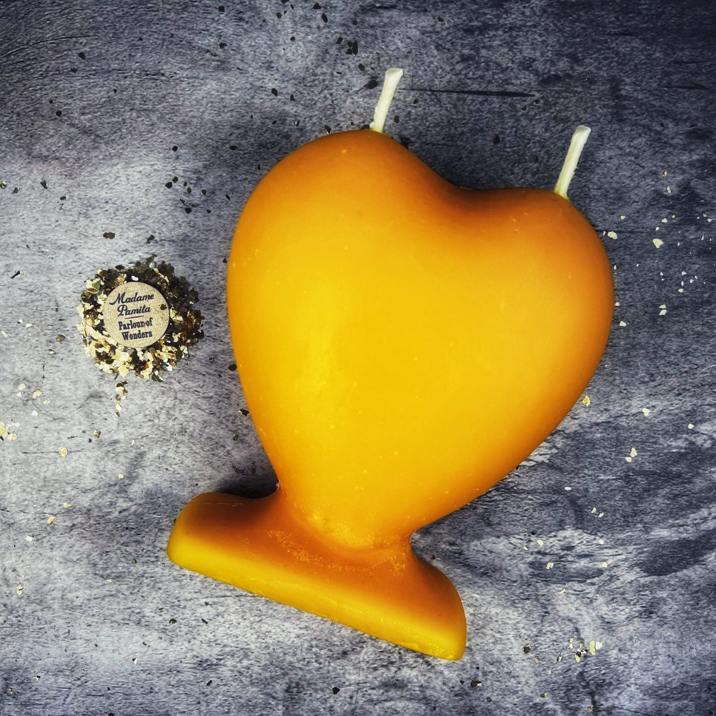 Beeswax Twin Flame Love Spell Candle - Soul Mate & True Love Magic - Northern Magick Supplies