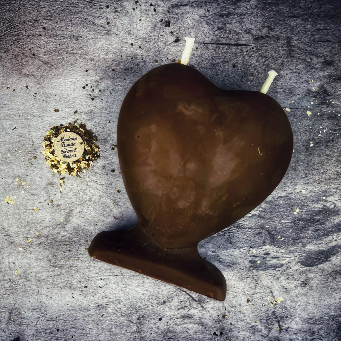 Beeswax Twin Flame Love Spell Candle - Soul Mate & True Love Magic - Northern Magick Supplies