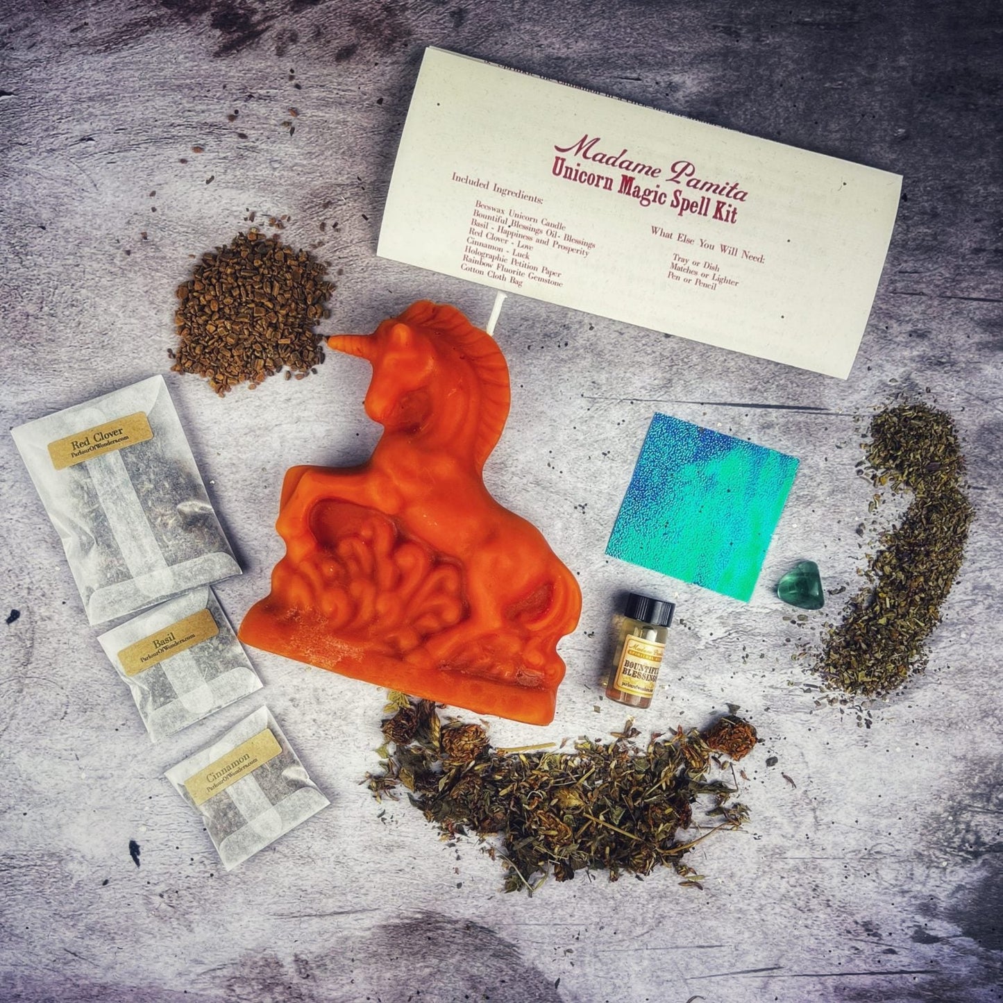 Unicorn Magic Candle Spell Kit - Northern Magick Supplies