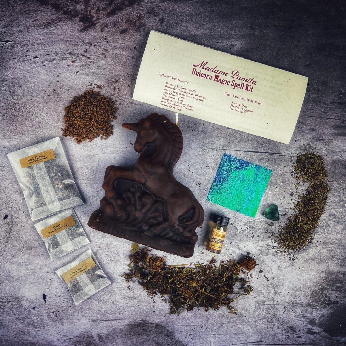 Unicorn Magic Candle Spell Kit - Northern Magick Supplies