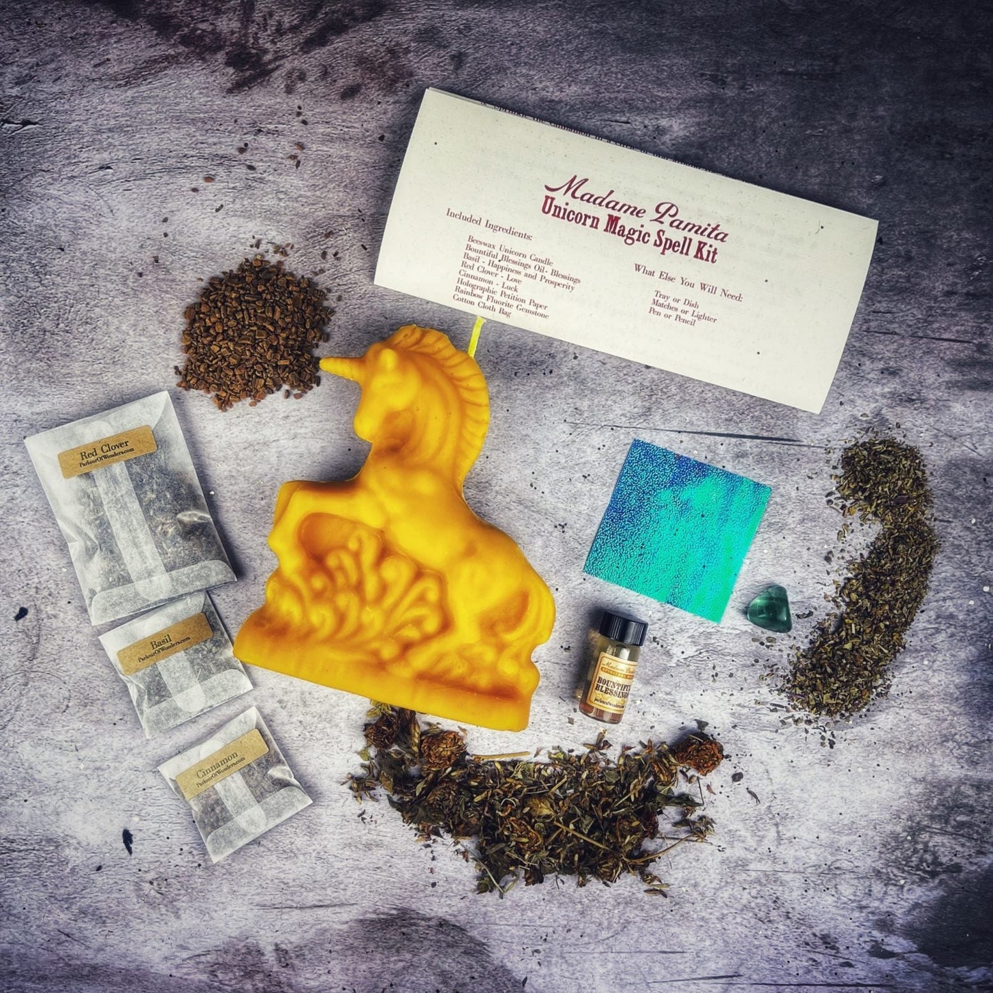 Unicorn Magic Candle Spell Kit - Northern Magick Supplies