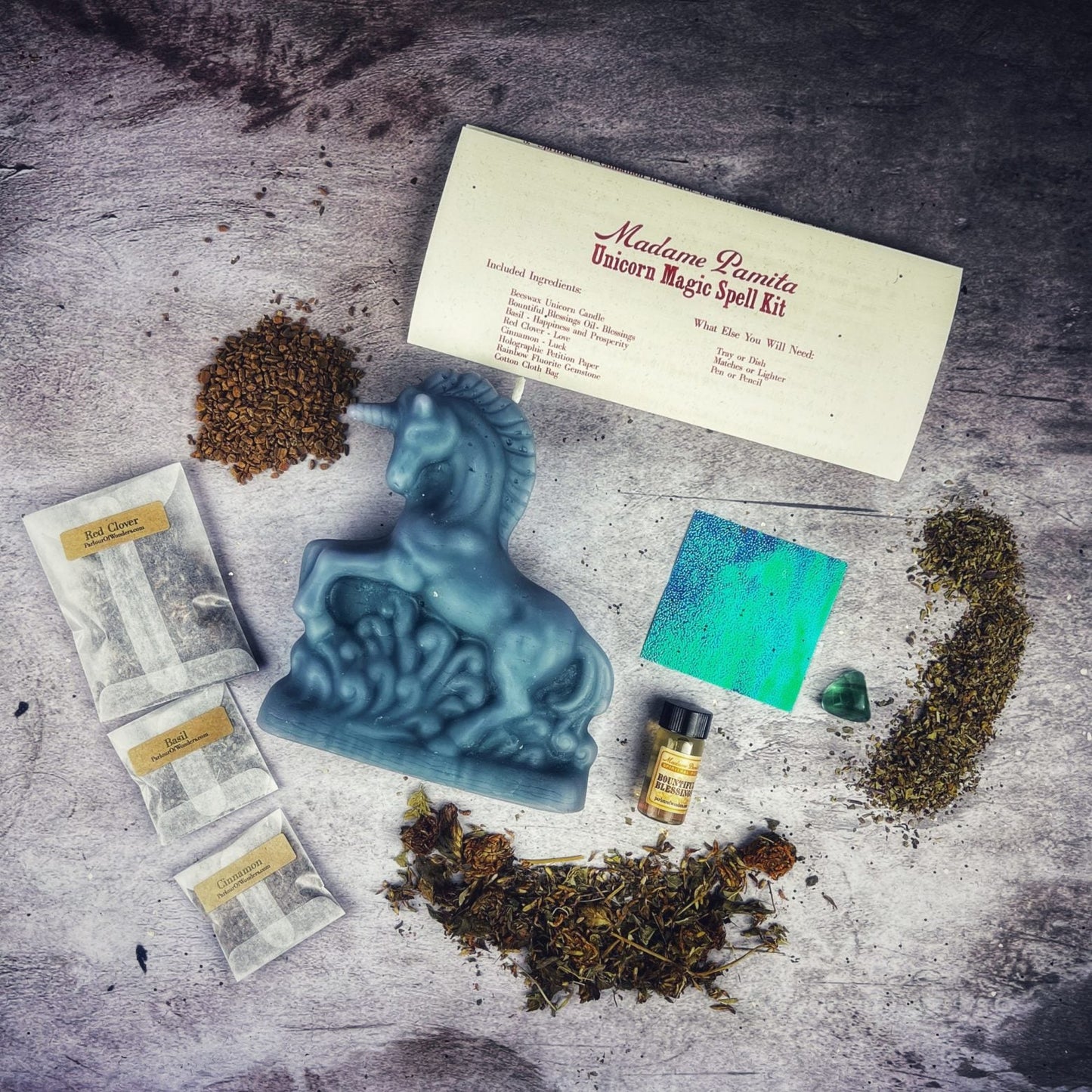 Unicorn Magic Candle Spell Kit - Northern Magick Supplies