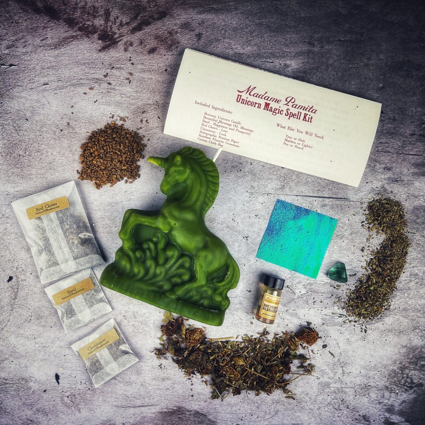 Unicorn Magic Candle Spell Kit - Northern Magick Supplies