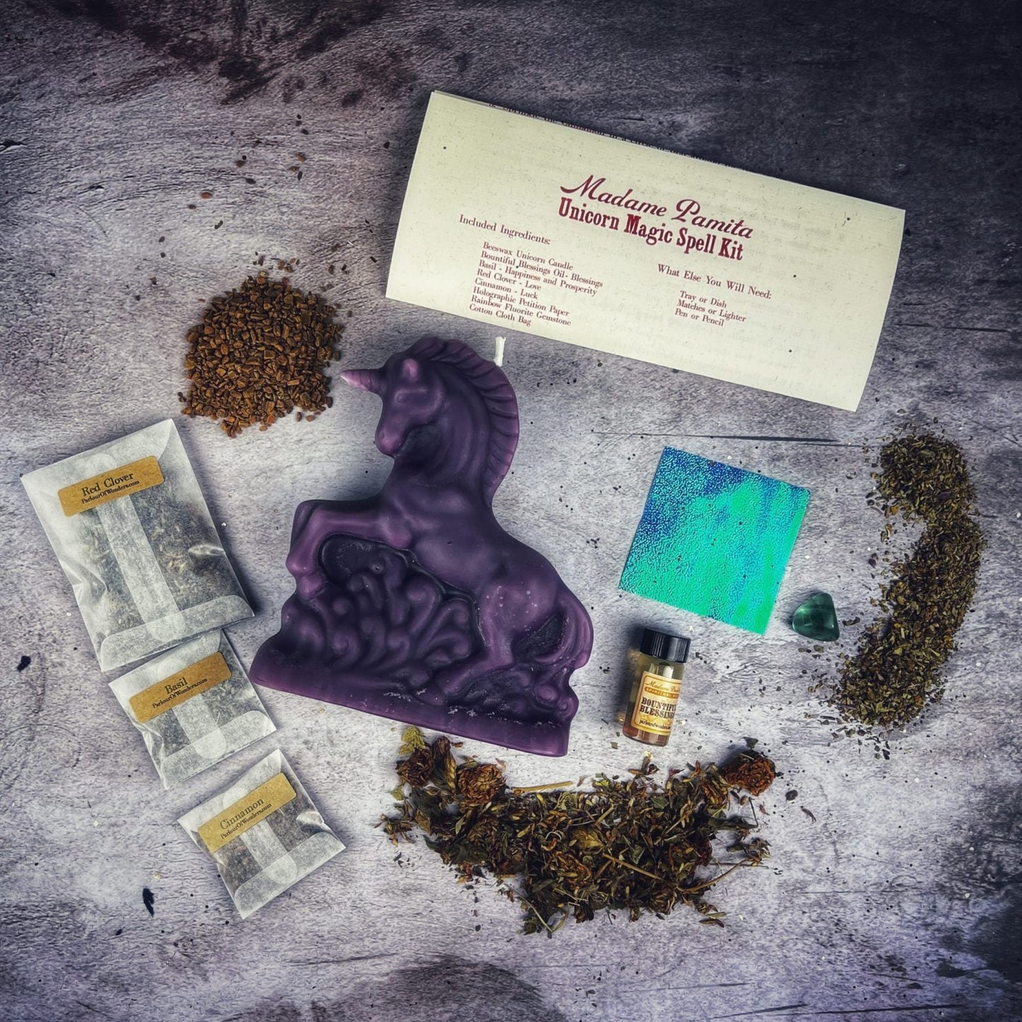 Unicorn Magic Candle Spell Kit - Northern Magick Supplies