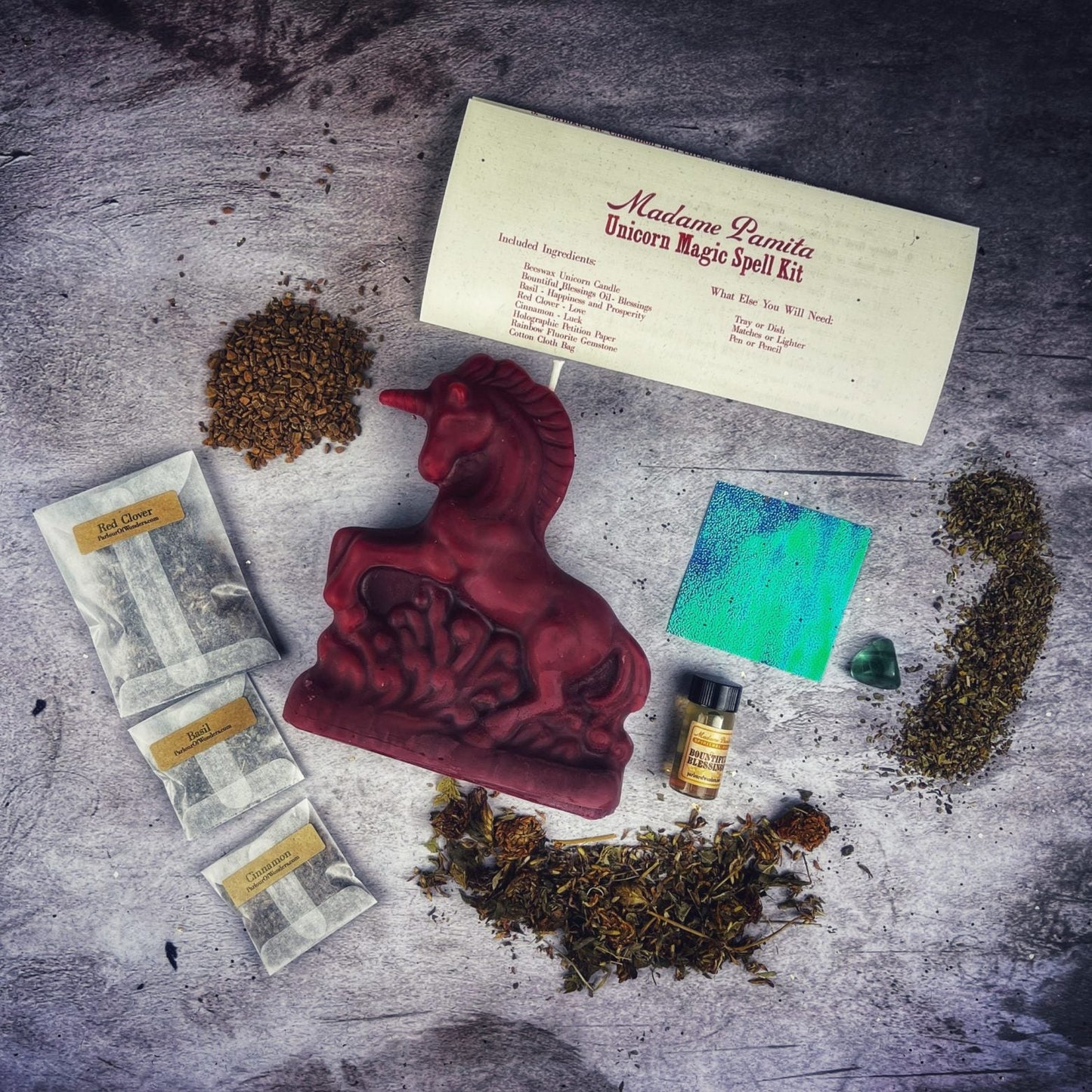 Unicorn Magic Candle Spell Kit - Northern Magick Supplies