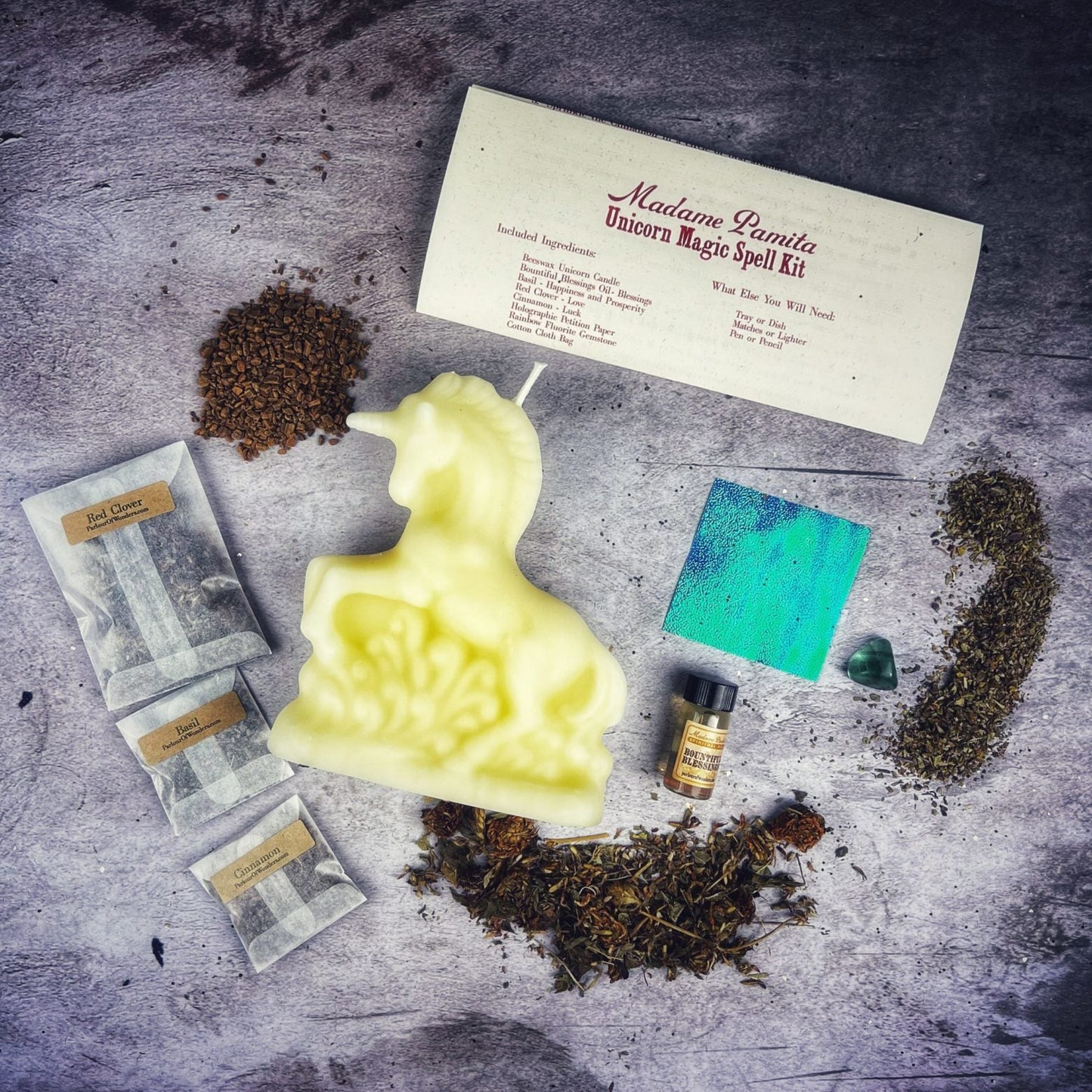 Unicorn Magic Candle Spell Kit - Northern Magick Supplies