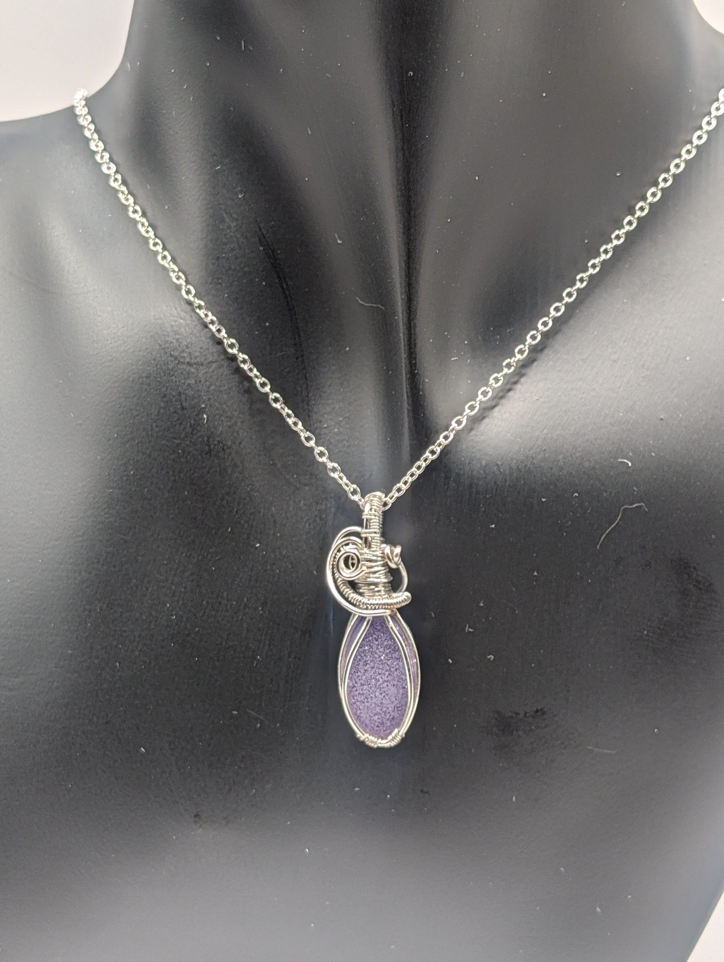 Elevate Your Style with Our One-of-a-Kind Lavender Druzy Agate Pendant!